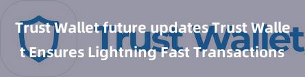 Trust Wallet future updates Trust Wallet Ensures Lightning Fast Transactions